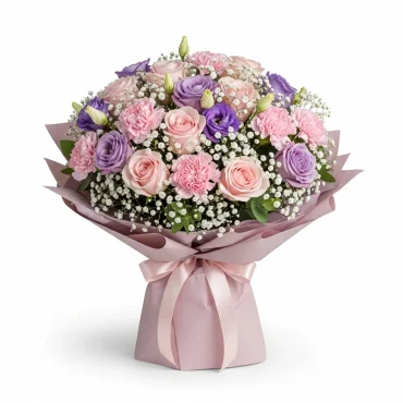 Pastel Perfection â€“ Mixed Roses Bouquet